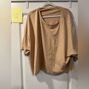 Tan Oversized Top